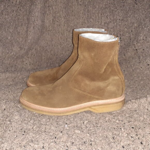 WANT LES ESSENTIALS-Stevie-Brown Suede Crepe Sole Boots-Size 9-Near Mint - Picture 2 of 10